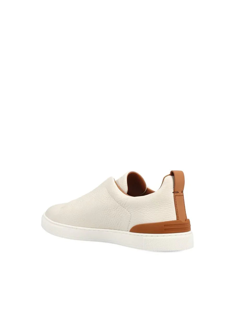 Sorrento Slip-On White / Tan Sole — Sterling & Co. (view 4)