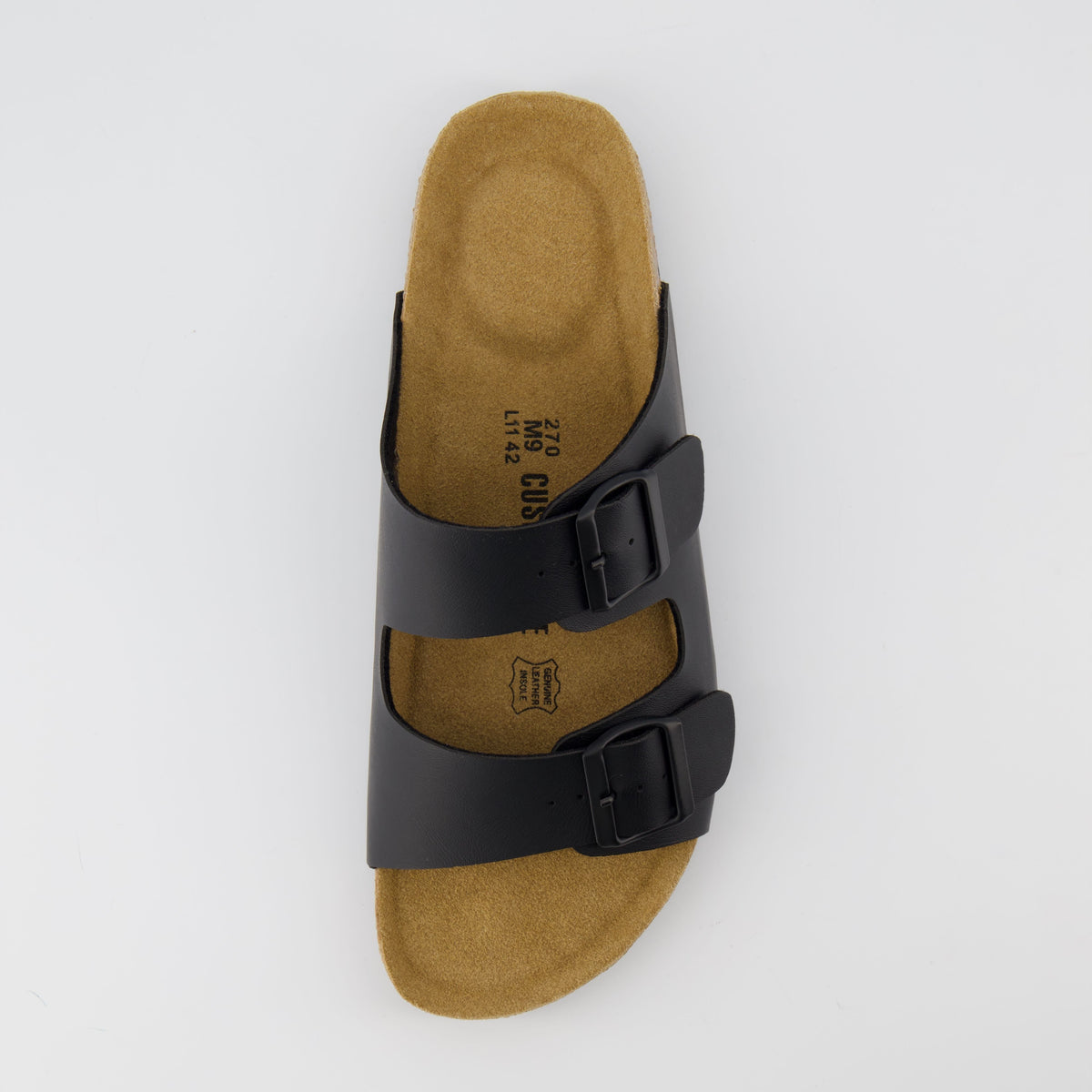 Ravello Cork Sandal Black Nappa