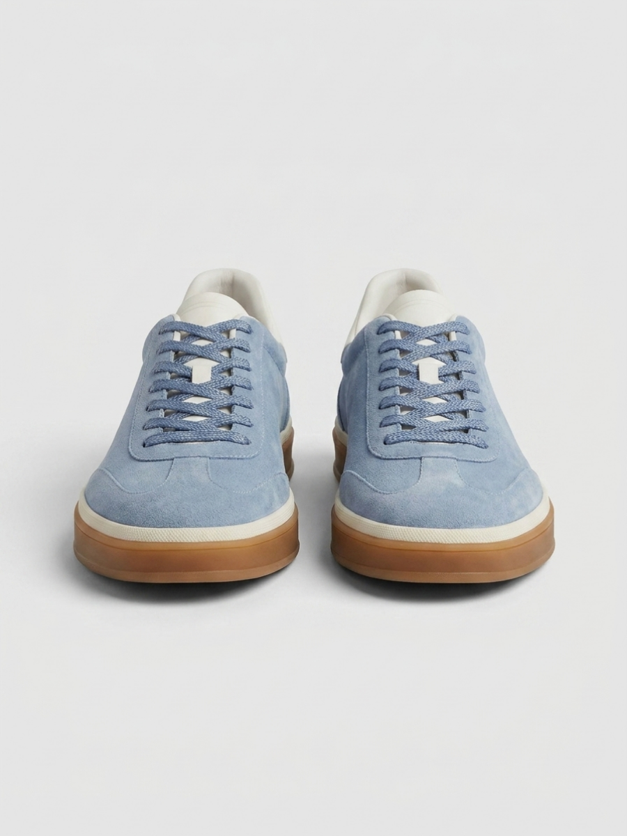 Corso Trainer Light Blue Suede — Sterling & Co.