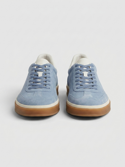Corso Trainer Light Blue Suede — Sterling & Co.