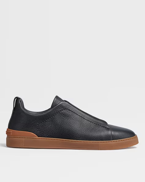 Sorrento Slip-On Black / Tan Sole — Sterling & Co.