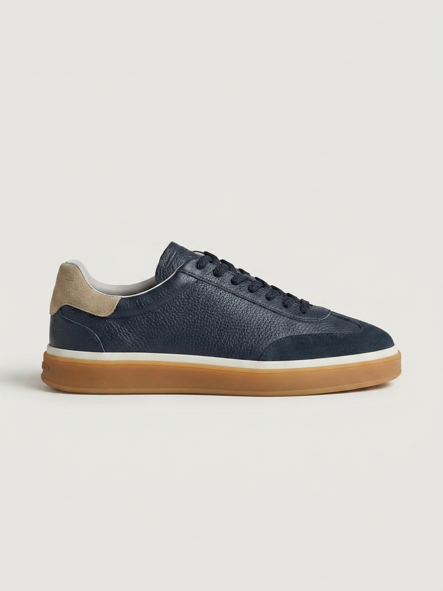 Corso Trainer Navy Leather — Sterling & Co.