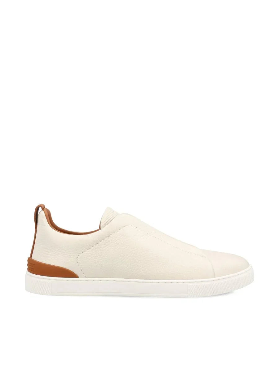 Sorrento Slip-On White / Tan Sole — Sterling & Co.
