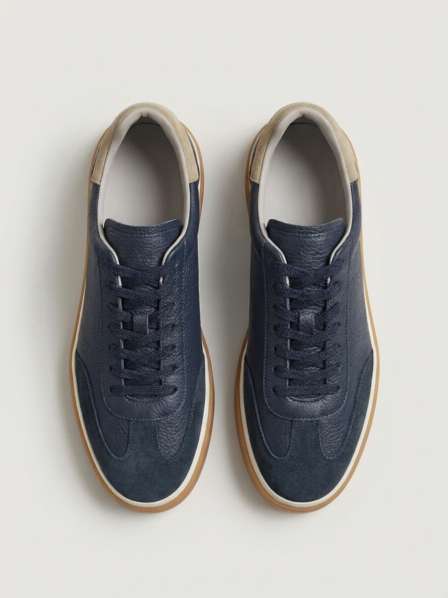 Corso Trainer Navy Leather — Sterling & Co.