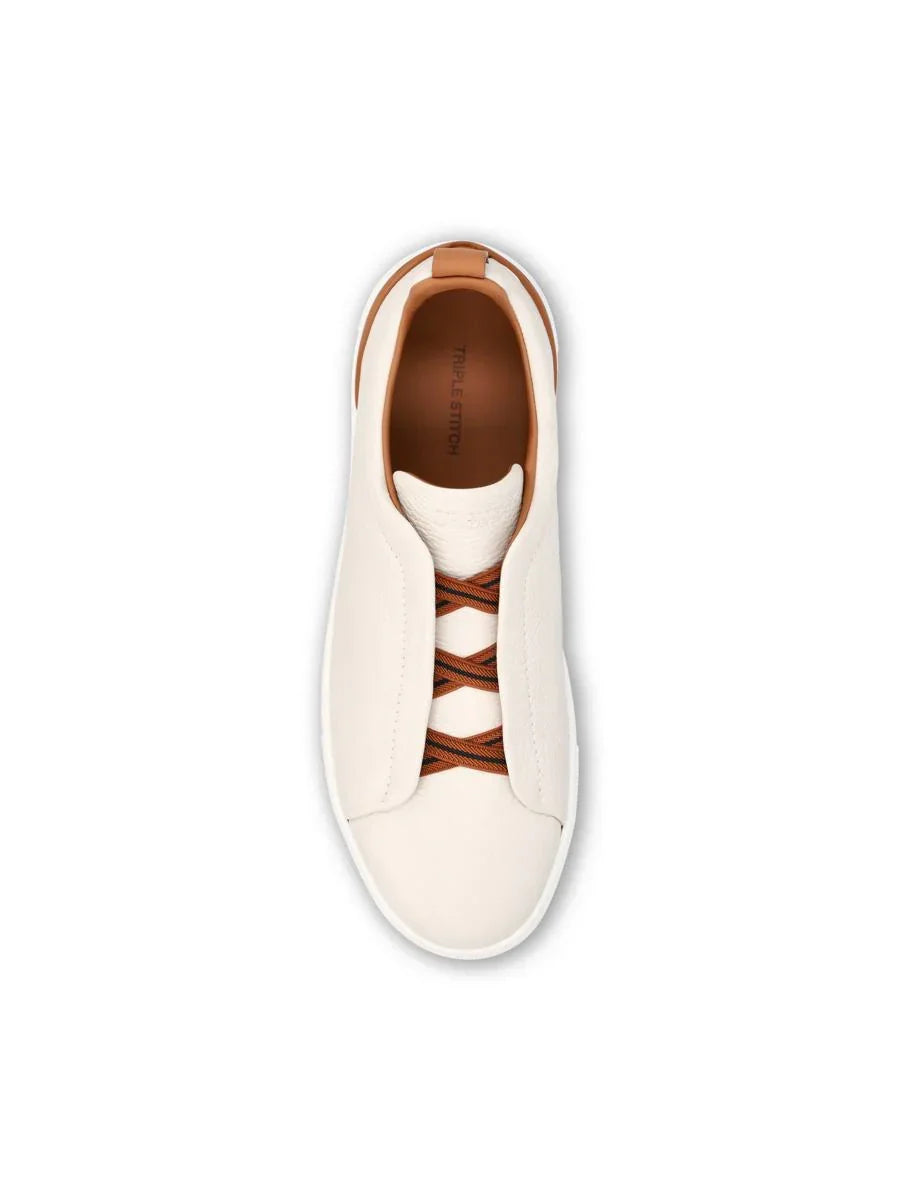Sorrento Slip-On White / Tan Sole — Sterling & Co. (view 3)