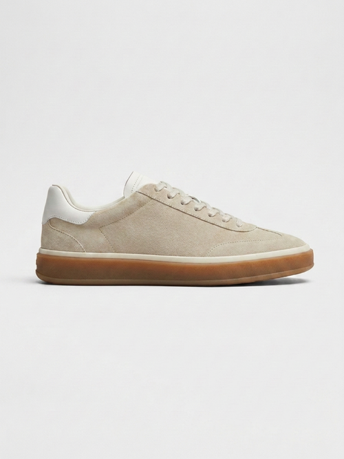 Corso Trainer Light Grey Suede — Sterling & Co.