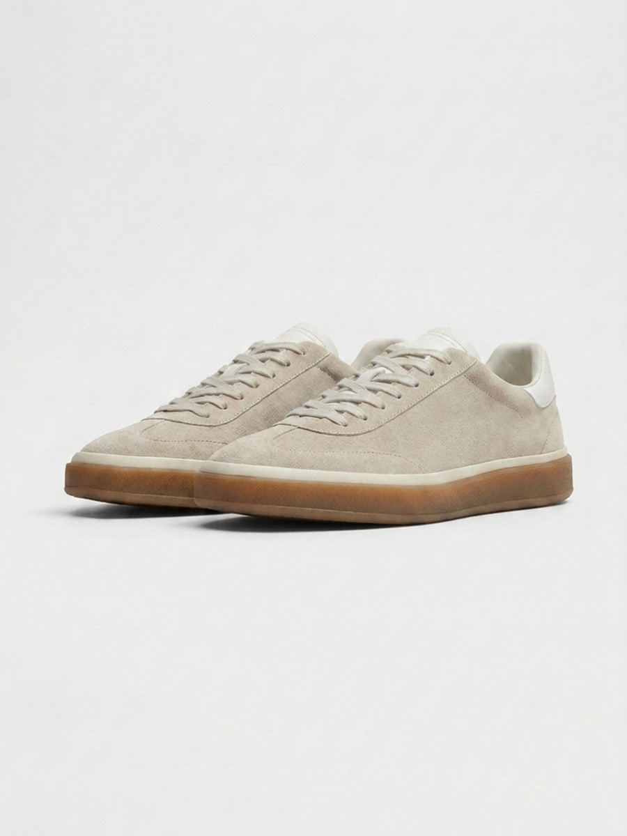 Corso Trainer Light Grey Suede — Sterling & Co.