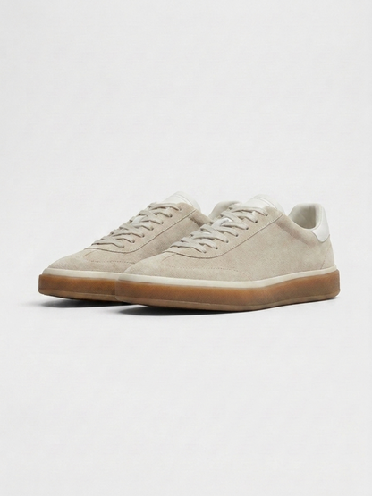 Corso Trainer Light Grey Suede — Sterling & Co.