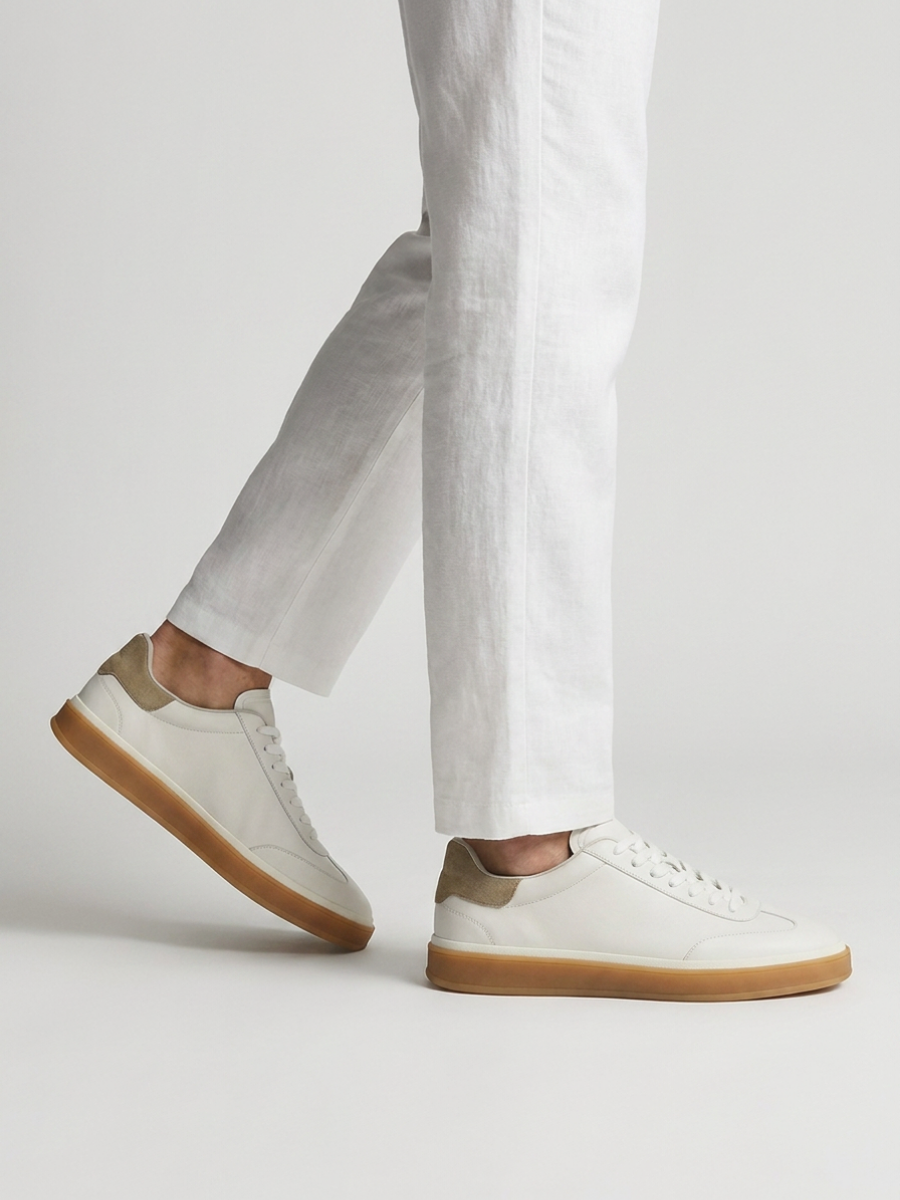 Corso Trainer White Leather — Sterling & Co.