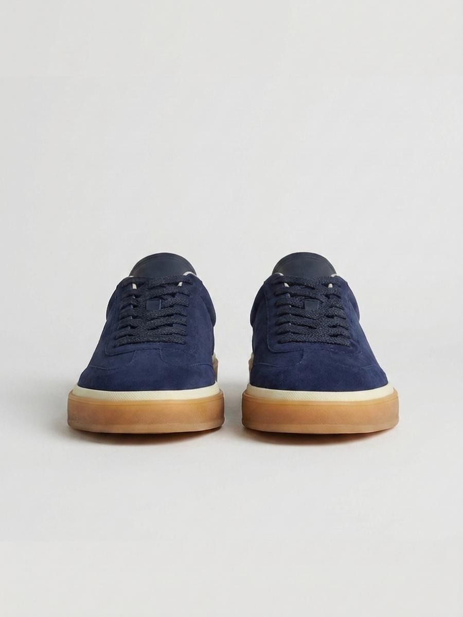 Corso Trainer Navy Suede — Sterling & Co.