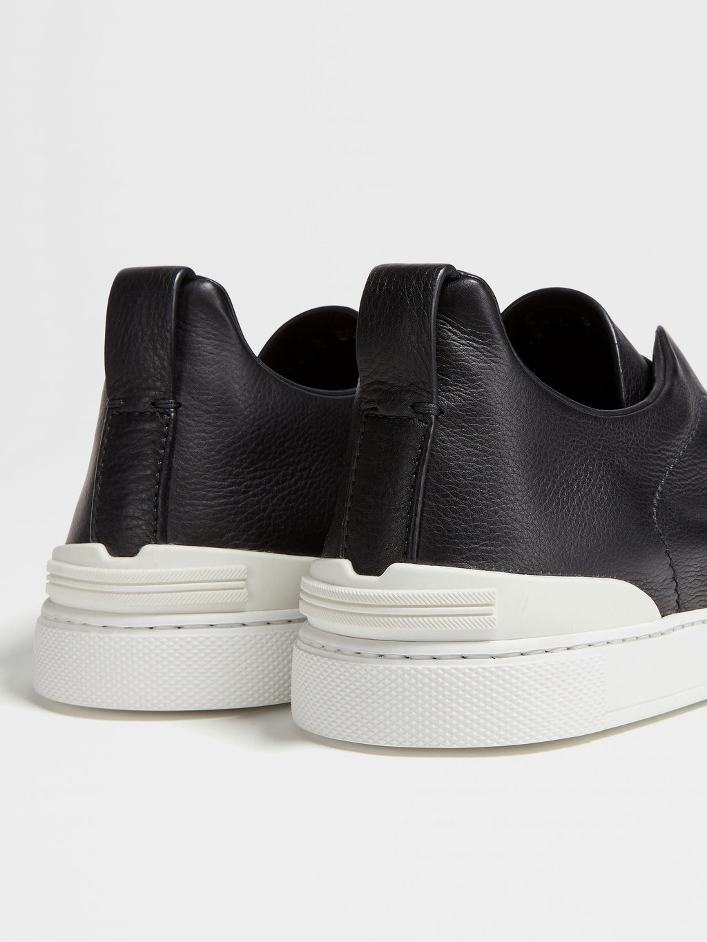 Sorrento Slip-On Black / White Sole — Sterling & Co. (view 3)