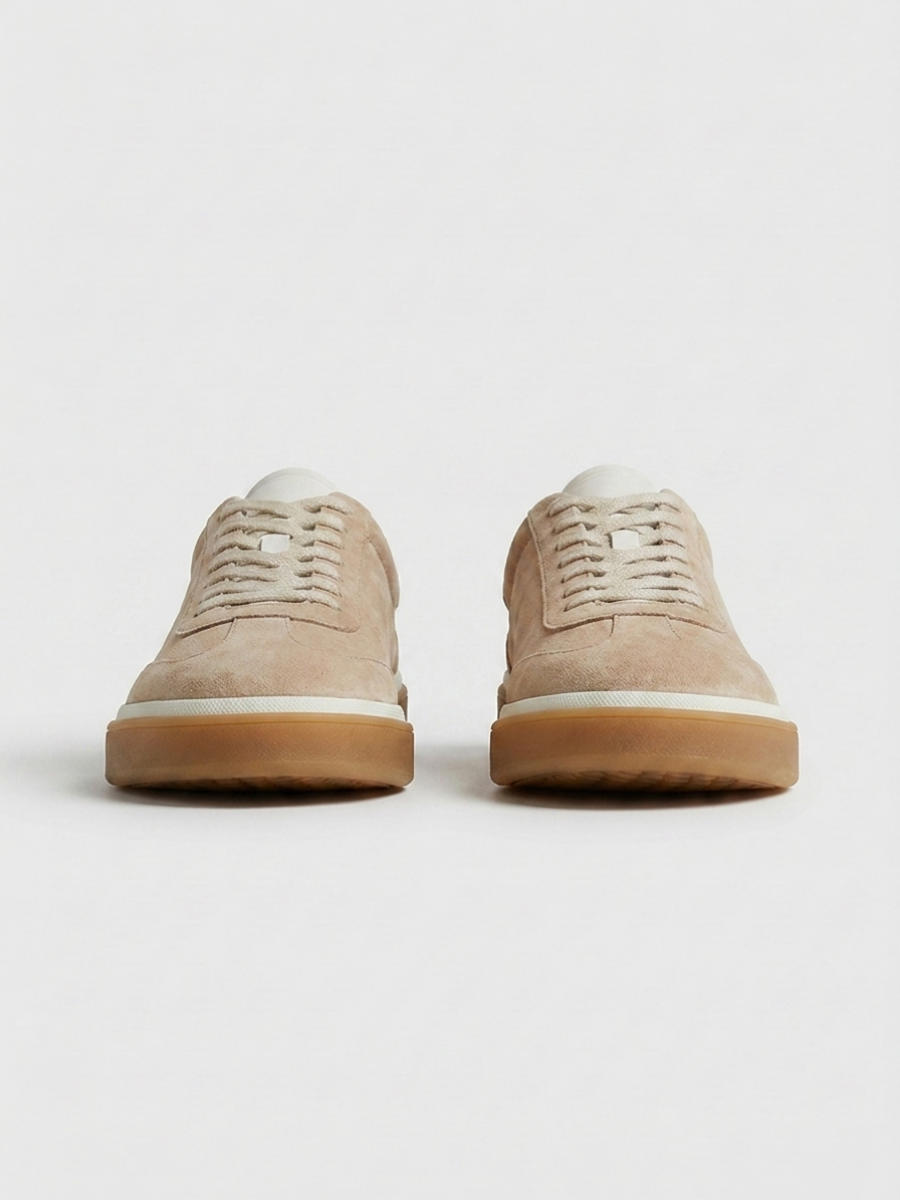 Corso Trainer Beige Suede — Sterling & Co.