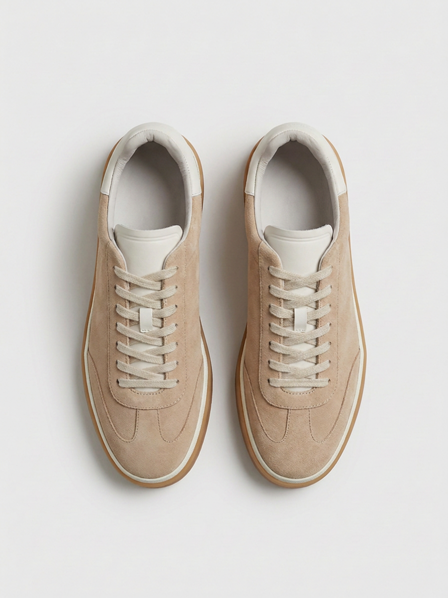 Corso Trainer Beige Suede — Sterling & Co.