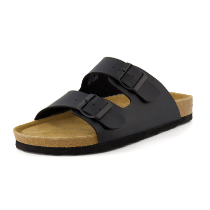 Ravello Cork Sandal Black Nappa