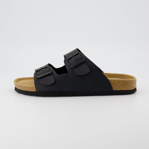 Ravello Cork Sandal Black Nappa