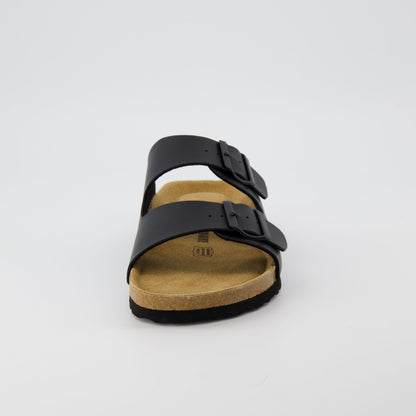 Ravello Cork Sandal Black Nappa