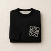 Sweater in Cotton Blend Black